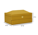 Knox Mustard Yellow Vegan Leather Contract-Grade Jewelry Box