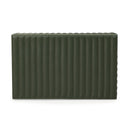 Eton Ribbed Green Vegan Leather Contract-Grade Storage Box