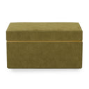 Pisa Green Vegan Suede Contract-Grade Storage Box