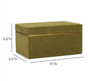 Pisa Green Vegan Suede Contract-Grade Storage Box