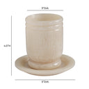 Channeled Swirl Resin Kiddush Cup
