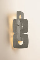 Stria Silver Leaf Trentino Wall Sconce 7.25" by Corbett Lighting, view 6
