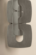 Stria Silver Leaf Trentino Wall Sconce 7.25" by Corbett Lighting, view 5