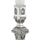 Antique Silver Candle Holder Berain