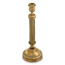 Vintage Brass Candle Holder Carnier