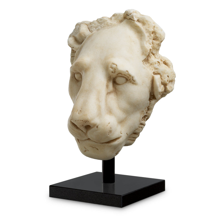 White Sandstone Lion Statue