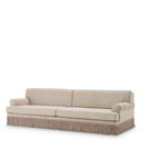 Beige Fringed Sofa Madison