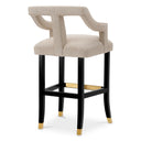 Beige Cut-Out Bar Stool Roumier