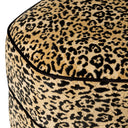 Leopard Fabric Stool Roosevelt