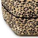 Leopard Fabric Stool Roosevelt