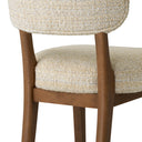 Beige Upholstered Dining Chair Duveen