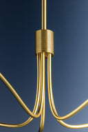 Aged Brass Tenafly Chandelier 56" by Hudson Valley, view 2