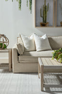 Thea Outdoor 90" Taper Arm Slipcover Sofa