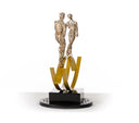 SZ0241 Modern Bronze Acrobats-Tightrope Sculpture