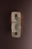 Stria Silver Leaf Trentino Wall Sconce 7.25" by Corbett Lighting, view 8