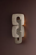 Stria Silver Leaf Trentino Wall Sconce 7.25" by Corbett Lighting, view 7