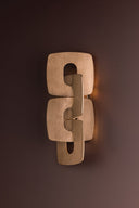 Stria Silver Leaf Trentino Wall Sconce 7.25" by Corbett Lighting, view 4