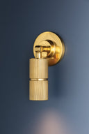 Aged Brass Truett Wall Sconce 5" by Hudson Valley, view 12