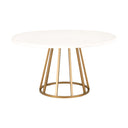 Turino 54" Round Dining Table Concrete Top
