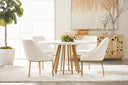 Turino 54" Round Dining Table Concrete Top