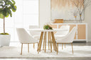 Turino 54" Round Dining Table Concrete Top