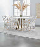 Turino 54" Round Dining Table Concrete Top