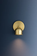 Aged Brass Tuthill Flush Mount 4.25" x 4.25" by Hudson Valley, view 4
