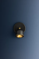 Aged Brass and Distressed Bronze Tuthill Flush Mount 4.25" x 4.25" by Hudson Valley, view 5
