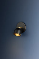 Aged Brass and Distressed Bronze Tuthill Flush Mount 4.25" x 4.25" by Hudson Valley, view 3