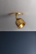 Aged Brass Tuthill Flush Mount 4.25" x 4.25" by Hudson Valley, view 7