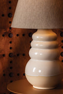 Ceramic Elemental White Tybee Table Lamp 15.75" by Hudson Valley, view 8