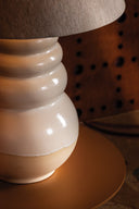 Ceramic Elemental White Tybee Table Lamp 15.75" by Hudson Valley, view 2