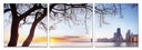 Evening View 3-Panel Photo On Canvas