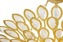 Gold Leaf Vittoria Chandelier 24" by Corbett Lighting