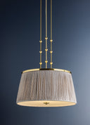 Aged Brass Valeria Pendant 28" by Hudson Valley, view 7
