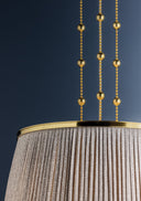 Aged Brass Valeria Pendant 28" by Hudson Valley, view 2