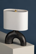 Ceramic Earth Charcoal Valhalla Table Lamp 15" by Hudson Valley, view 8