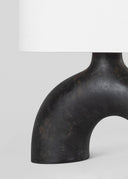 Ceramic Earth Charcoal Valhalla Table Lamp 15" by Hudson Valley, view 3