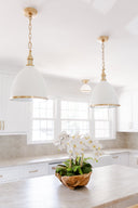 Aged Brass Randolph Semi Flush 10" by Hudson Valley, view 4
