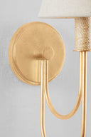 Vintage Gold Leaf Warrensburg Wall Sconce 6.5" by Hudson Valley, view 2