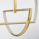 Aged Brass Welland Chandelier 28" by Hudson Valley, view 3