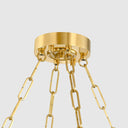 Aged Brass Wingate Chandelier 48" by Hudson Valley, view 2