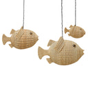 Wicker Blowfish Medium Pendant