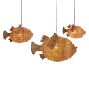 Wicker Blowfish Medium Pendant