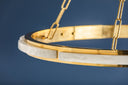 Aged Brass Wingate Chandelier 36" by Hudson Valley, view 3