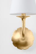 Vintage Gold Leaf Winnipeg Wall Sconce 6.5" by Hudson Valley, view 2