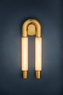 Vintage Polished Brass Zeme Wall Sconce 6.5" by Corbett Lighting, view 6