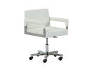 Craig Modern White Bonded Leather Office Chair