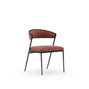 Dario Chocolate Side Chair - Rouge