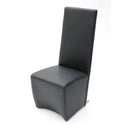Maud Modern Black Leatherette Dining Chair
